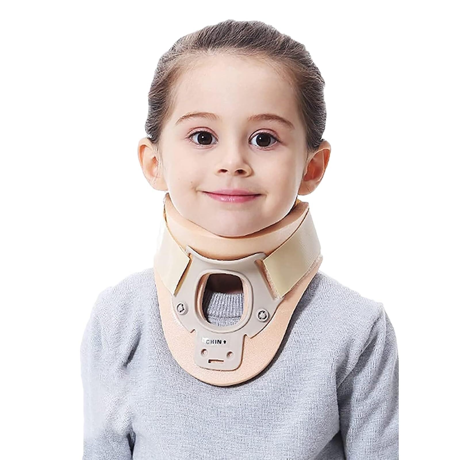 X&Z-XAOY Collarín Cervical Infantil Children Neck Support Brace Diseño En Forma De »V Espuma Suave Que No Irrita La Piel Y Malla De Algodón Transpirable(S)