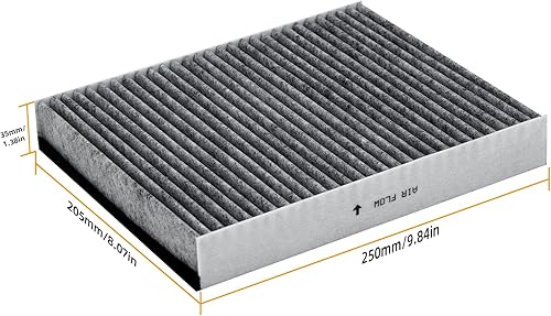 Miniatura 7 de Filtro de aire de cabina 6043C (CF11920) con carbón activado compatible con Ford C-Max/Escape/Focus/Gt 2013-2018, Transit Connect 2014-2020, Lincoln