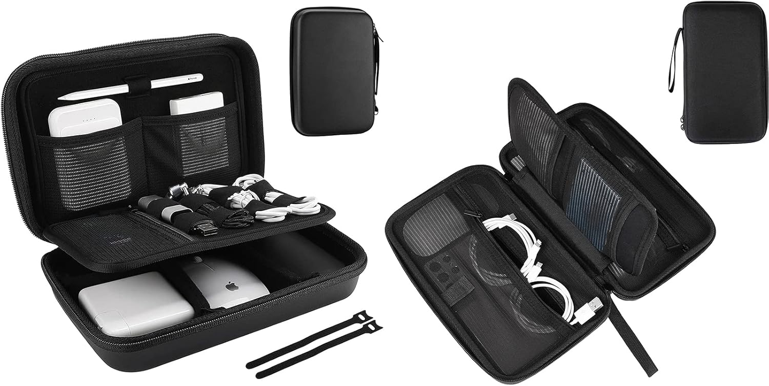 ProCase Electronic Organizer Bundle with Tech Organizer Case Bag