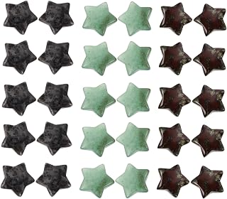 DOITOOL 30 Piezas Pentagrama De Home Decoracion Cuarzo Piedras De Cristales Curativos De Estrellas Miniaturas Forma De Estrella Velar Piedra De Cristal Natural Modelo