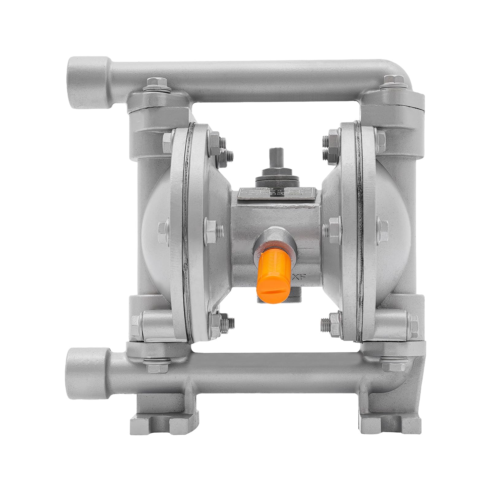 Druckluft Membranpumpe 0-1m³/h Luftbetriebene Membranpumpe mit Anti-Rutsch-Abdeckung Luftpumpe Membran (Auslass-Durchmesser: 15mm/0.59in, Lufteinlass-Außendurchmesser: 8mm/0.315in)