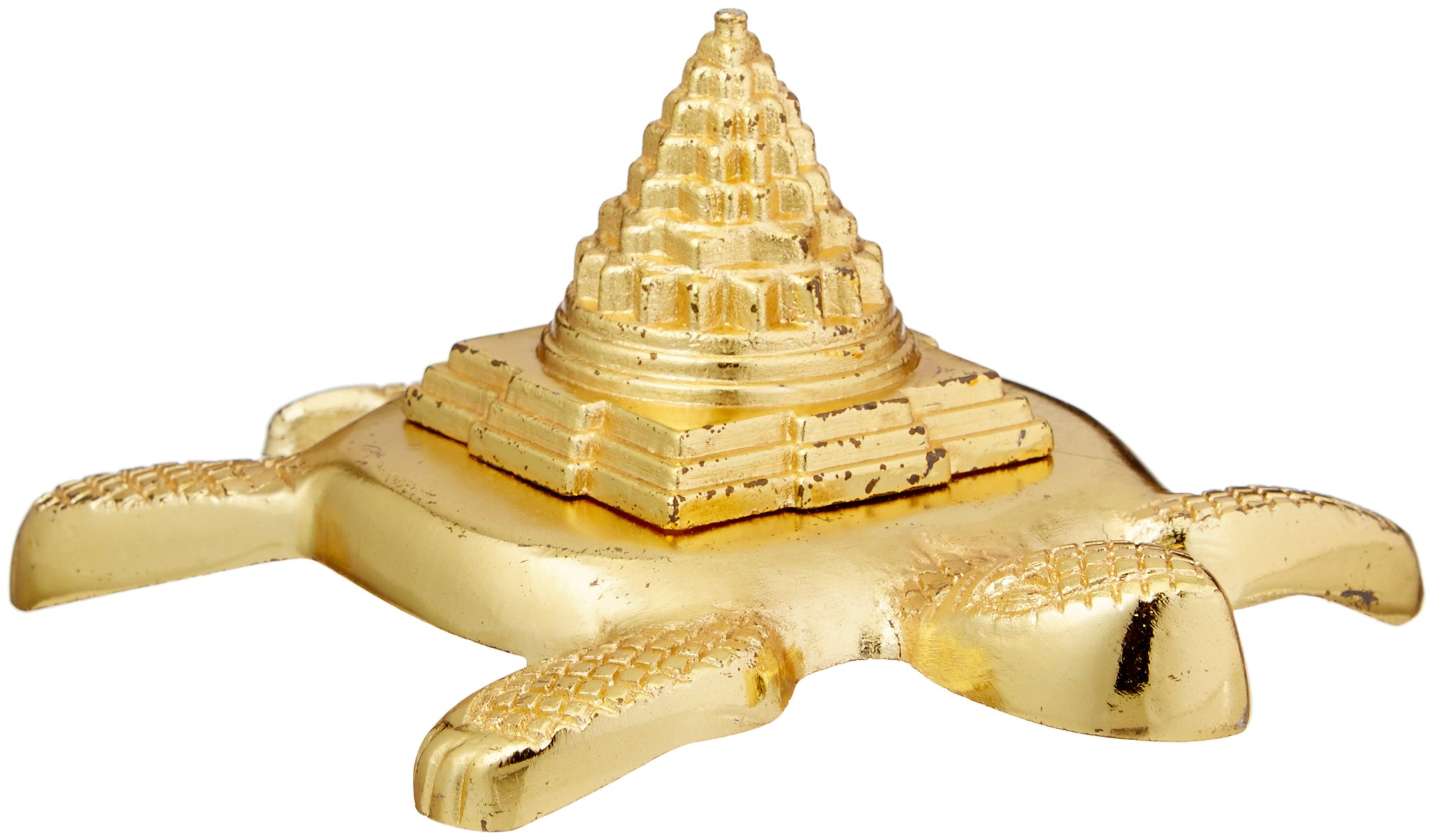 Odishabazaar SRI MERU YANTRA TORTOISE in Ashtadhatu (Mixture 8 metals)-3Lx3W Inches-For Spiritual powers, Inner Doshas & Enormous wealth