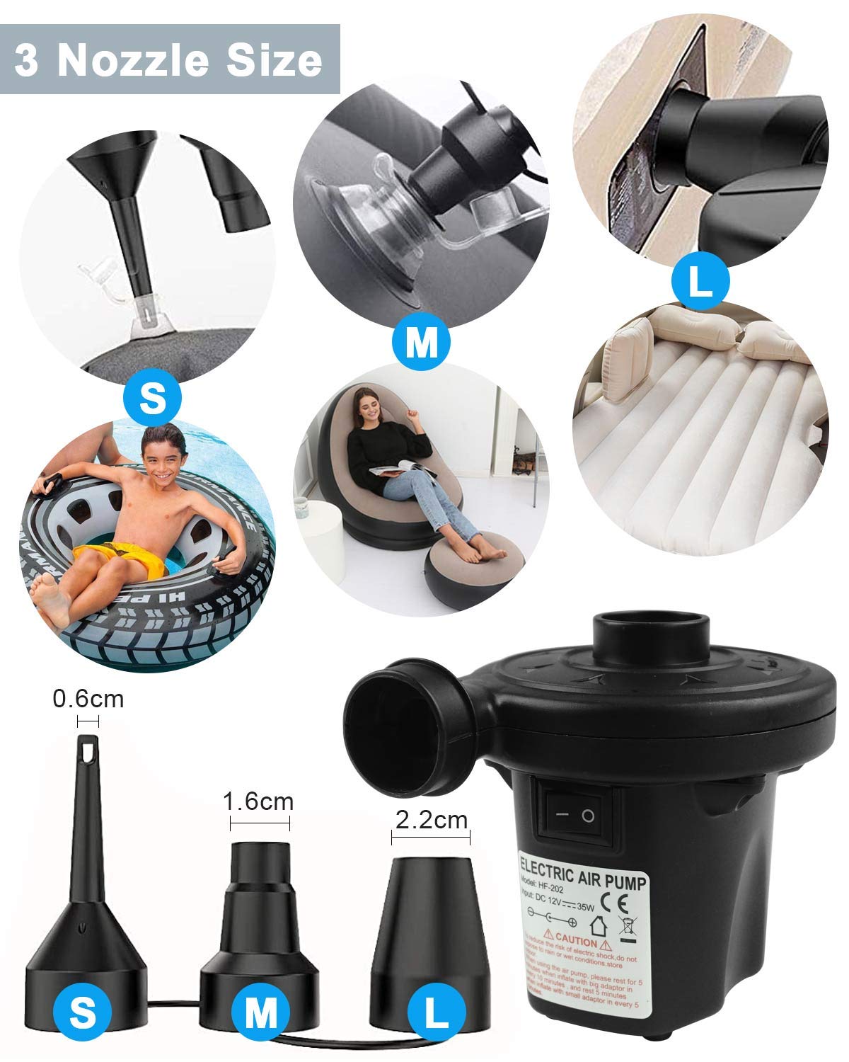 Buy ESmarter Electric Pump for Paddling Pool, 220240V/150W Electric