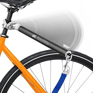Freihandleinen für Hunde -180° drehbare Hunde Fahrradleine - Stoßdämpfern Schnell Befestigungsmechanismus - Karbonfaser - abnehmbar und anpassbar für die sanfteste Fahrt - Patent beantragt (Blau)