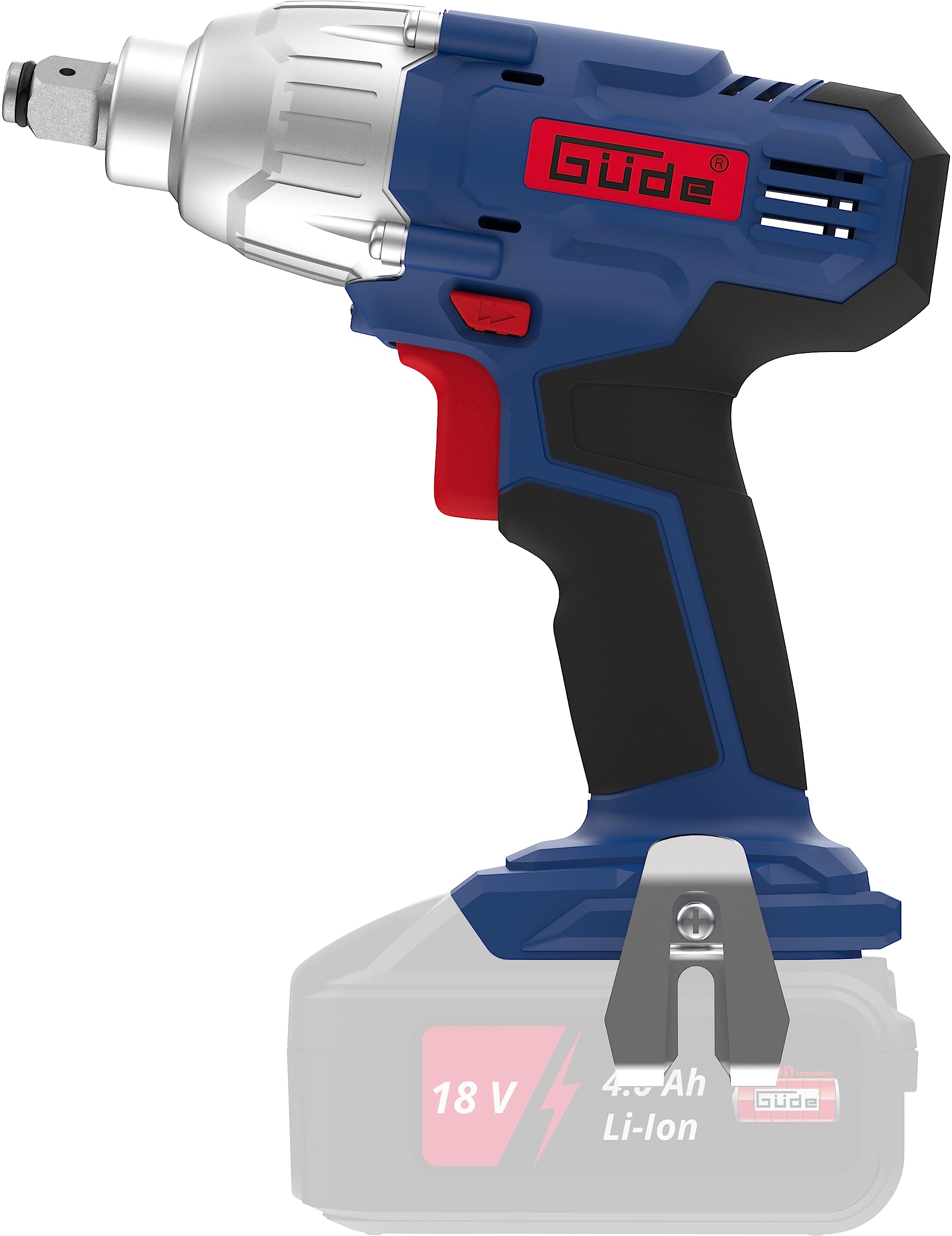 Güde Akumulatorowa wkrętarka udarowa BSS 18 1/2-0 (Easy-Energy-Exchange, 18 V, litowo-jonowa, 230 Nm, światło robocze LED)