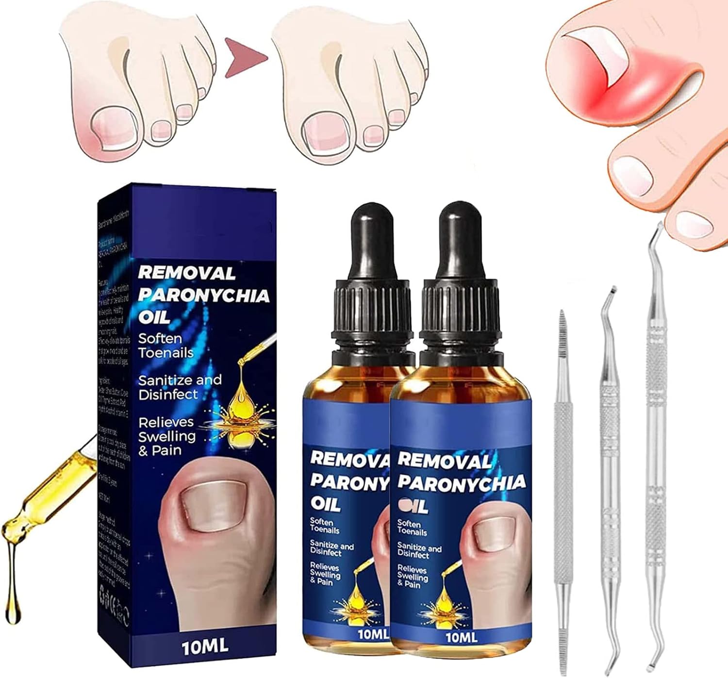 German Toenailplus Anti Paronychia Relief Oil, German Toenailcare Removal Paronychia Oil, German