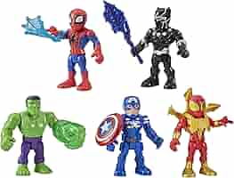 Marvel super hero adventures 5 inch figure and motorbike 3 pack Clearance