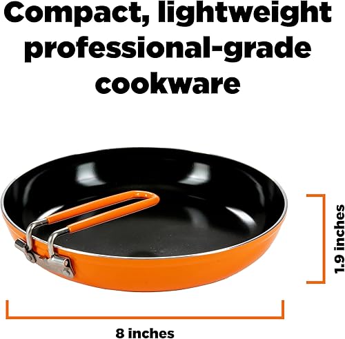 Vista 2 de Jetboil Summit Skillet - Utensilios de cocina antiadherentes para estufas de mochilero Jetboil