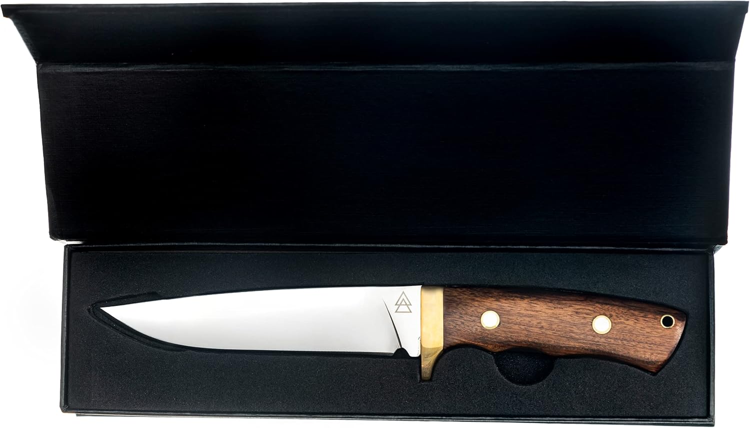 Kratos ZF10 Hunting Knife | Full Leather Sheath | 5.75" Quality High Carbon Stainless Steel Fixed Blade | Outdoor | Sharp Durable Edge | Wood Handle | Boning Camping Outdoor : Sports & Outdoors