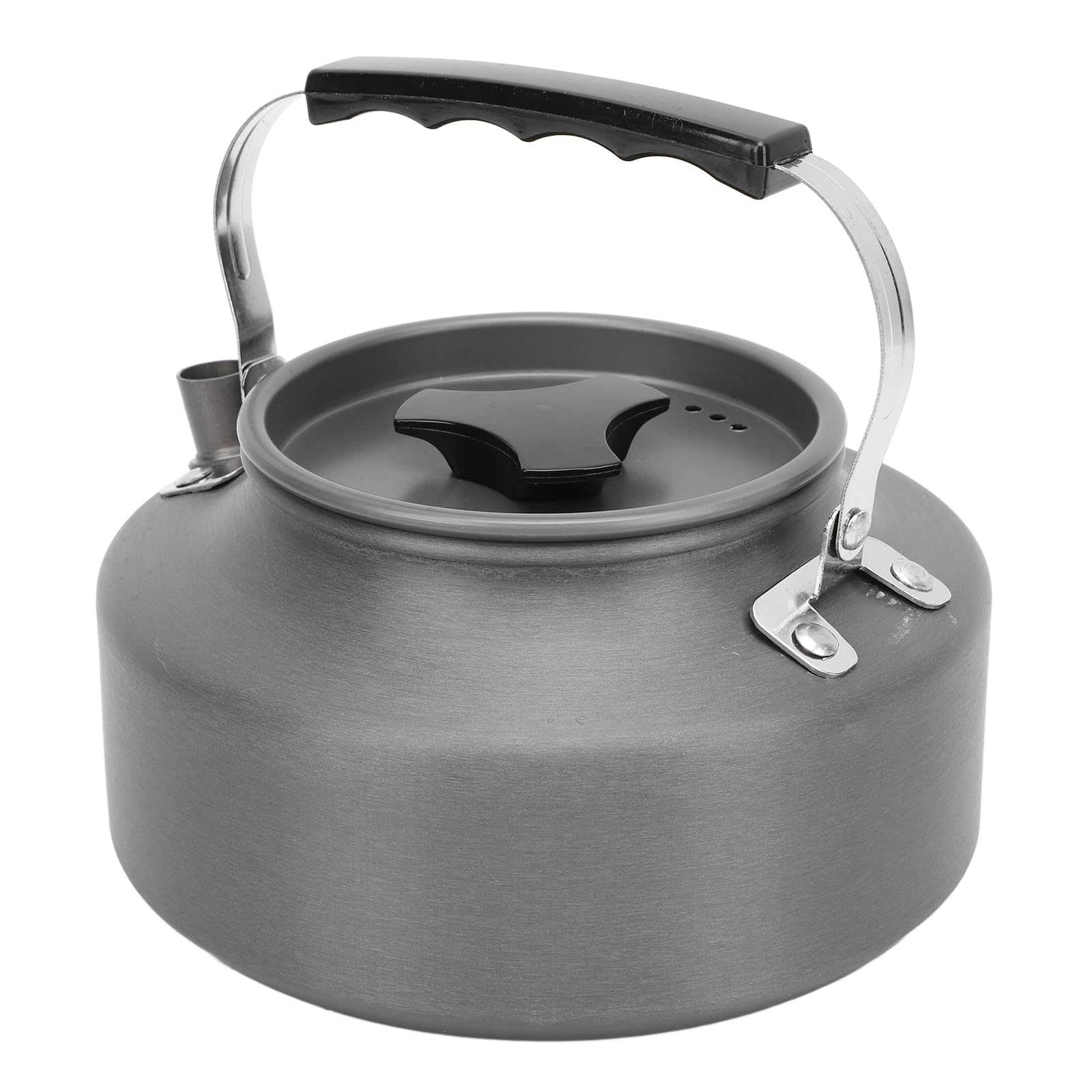 Niiyen Camping Kettle for Boiling Water Aluminum Alloy Tea Pot Portable Open Fire Coffee Maker with Storage Bag for Outdoor Cooking Backpacking 38.7oz