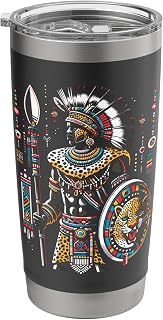 Zulu Warrior African Ethnic Tribe Zulu Kingdom Stainless Steel Insulated Tumbler