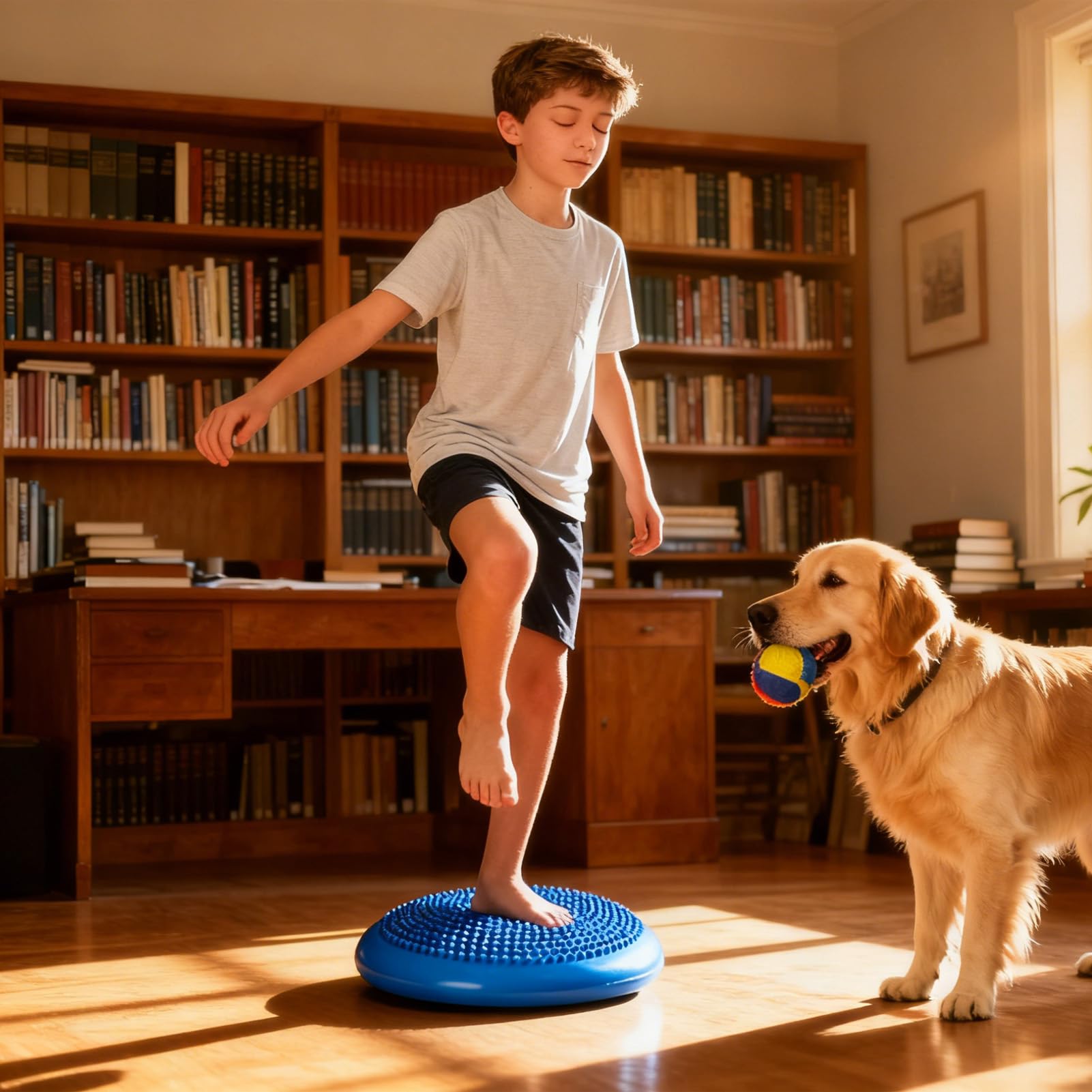 Disco Per Il Bilanciamento | Cuscinetto Di Stabilità Del Nucleo Sensoriale - Disco Oscillante | Per i Bambini, Uso Indoor, Ufficio, Palestra, Yoga, Workout, Rafforzamento, Sedia, Scrivania, Aula