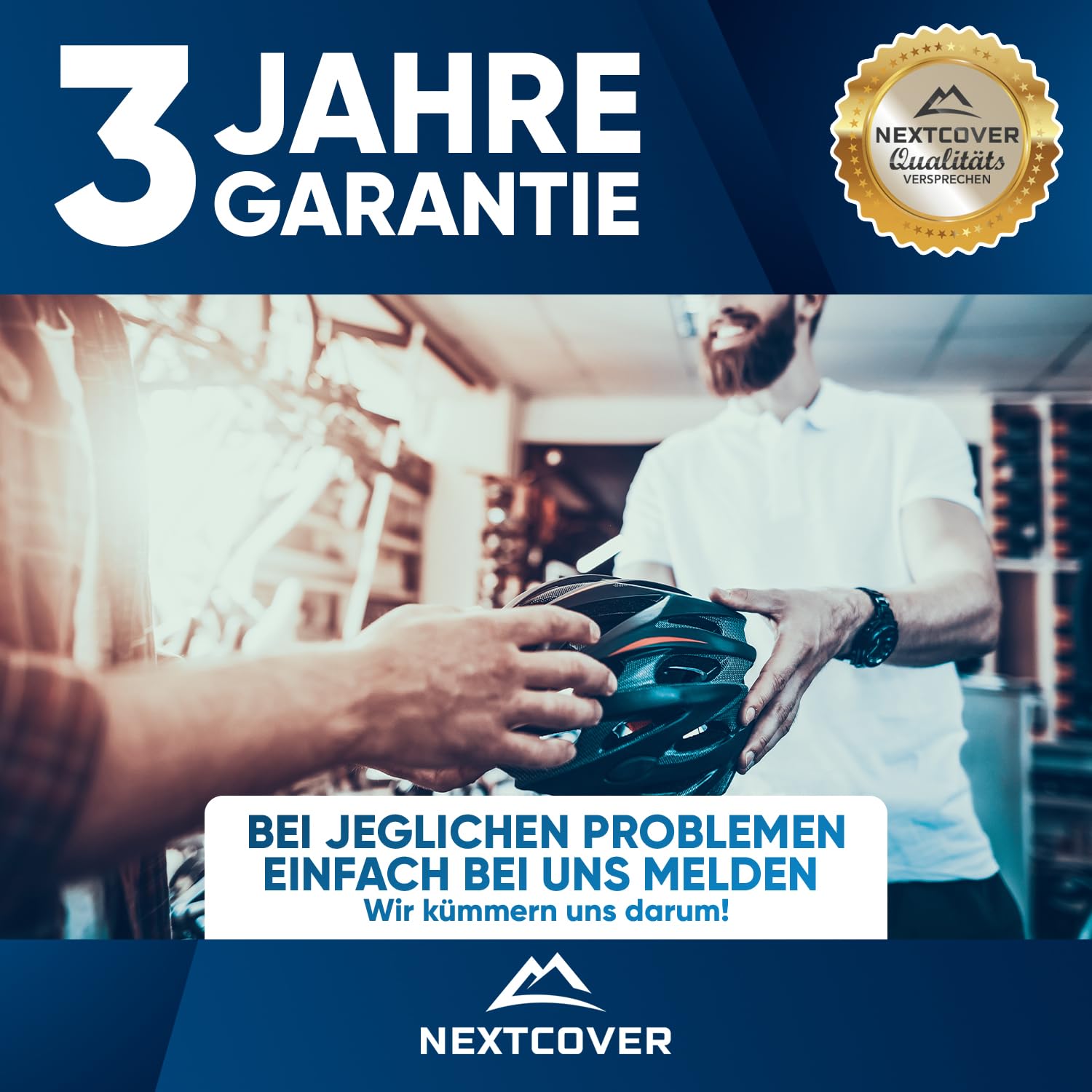 NEXTCOVER® Set di luci per bicicletta con sensore [LightSensse] e durata della batteria 11 ore, ricaricabile tramite USB e impermeabile, approvato StVZO, luce anteriore a LED per bicicletta e fanale