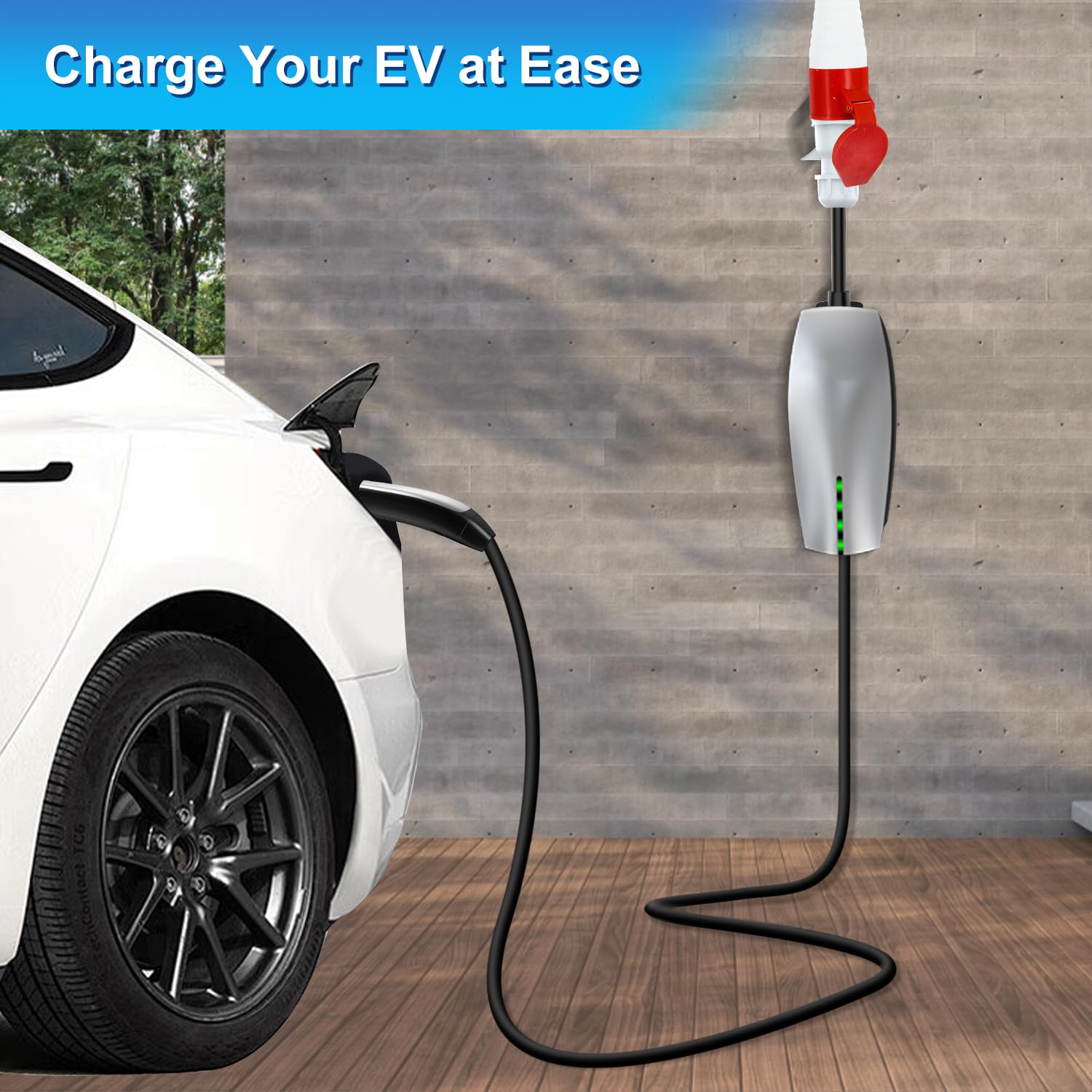 Adapter CEE na Tesla 5-pinowy 32A Gen 2 EV przedłużacz ładowarki do Tesla S/3/X/Y