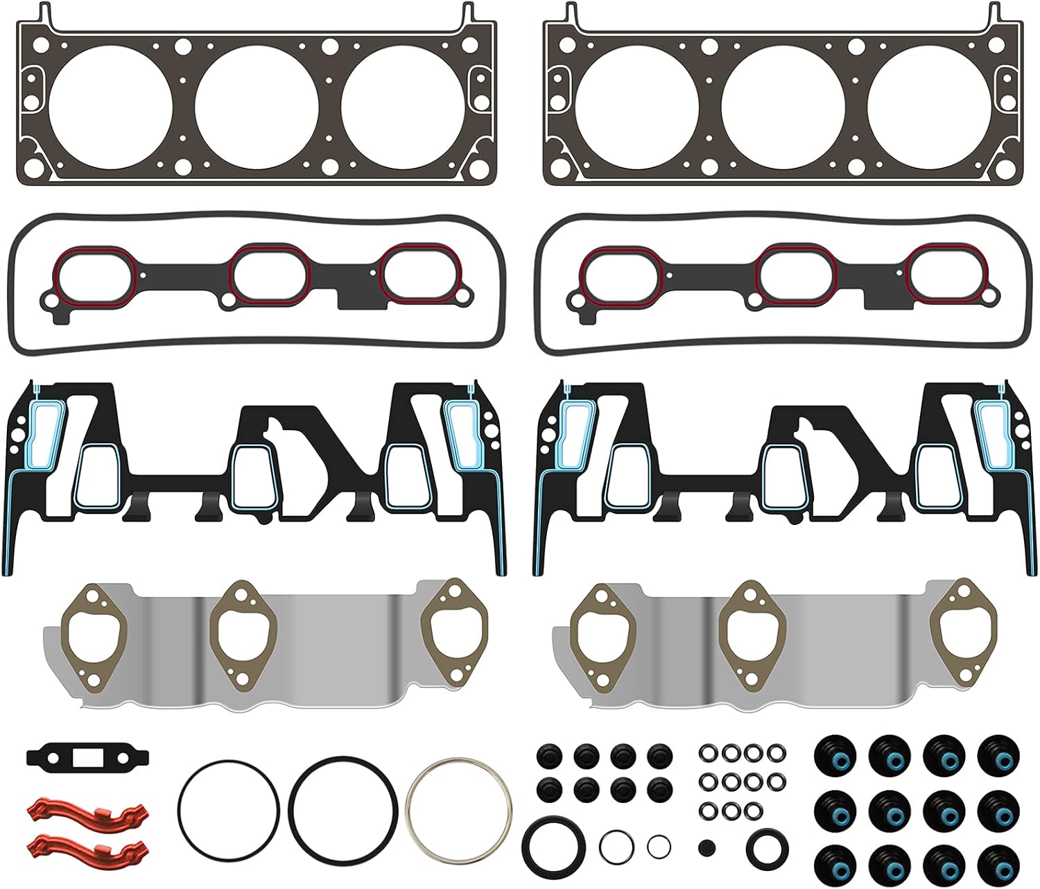 ECCPP Head Gasket Set with Bolts for Chevrolet Equinox 3.4L V6
