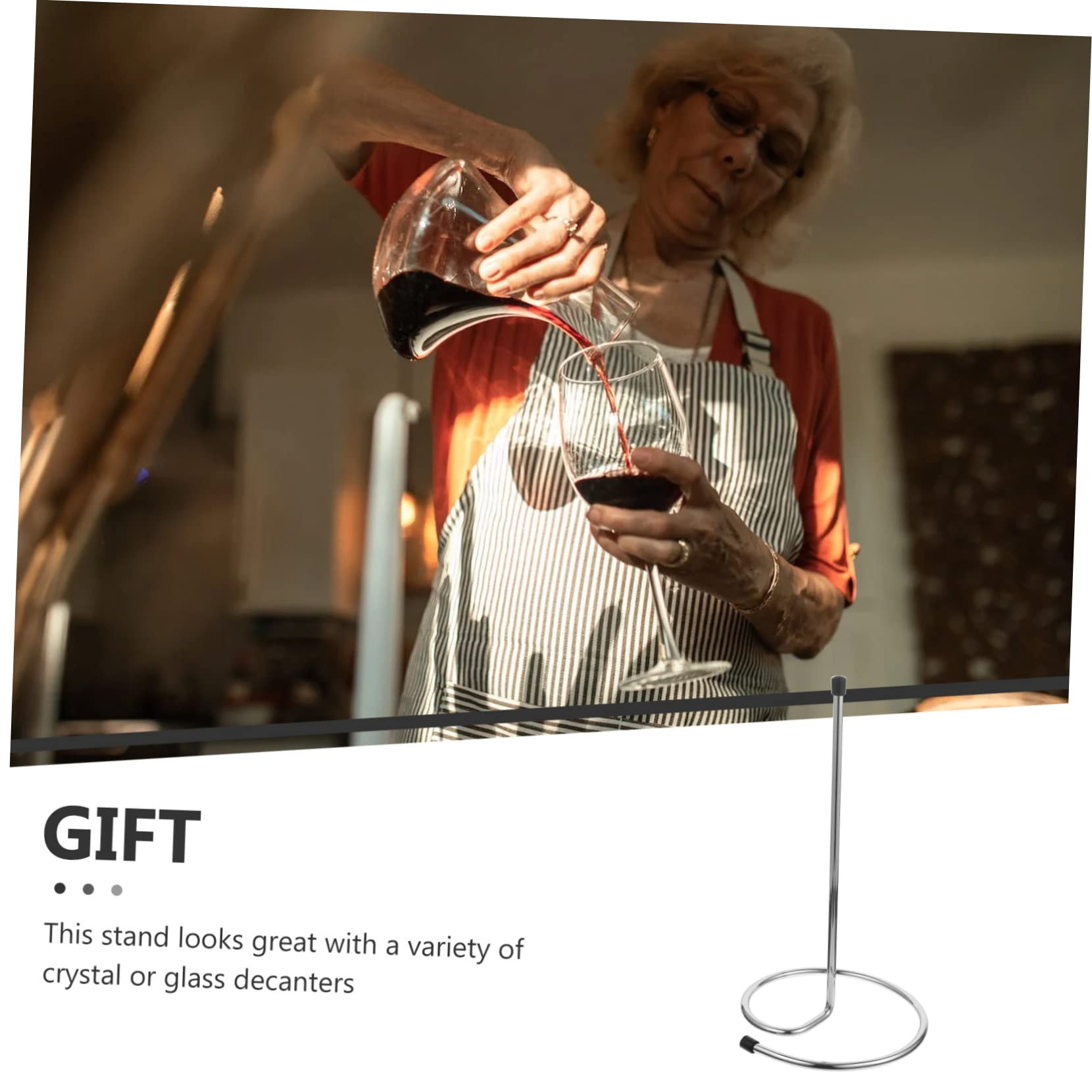 Lot De 2 Égouttoirs à Carafe à Vin en Métal Antirouille, Support De Comptoir Compact pour Séchage Vertical, Adapté Maison, Bar Et Restaurant