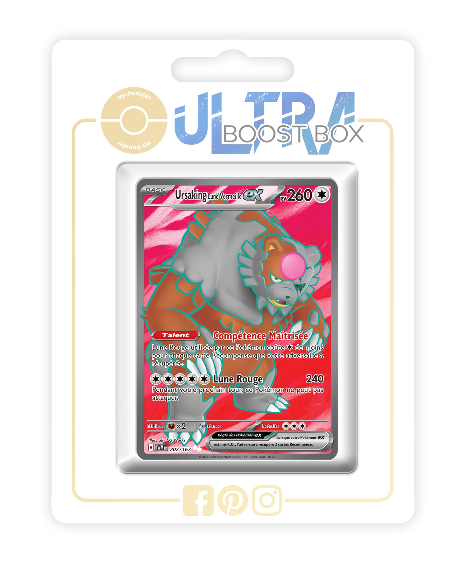 Ursaking Lune Vermeille ex Full Art Secrète : le coffret cadeau Pokémon idéal à offrir - 6