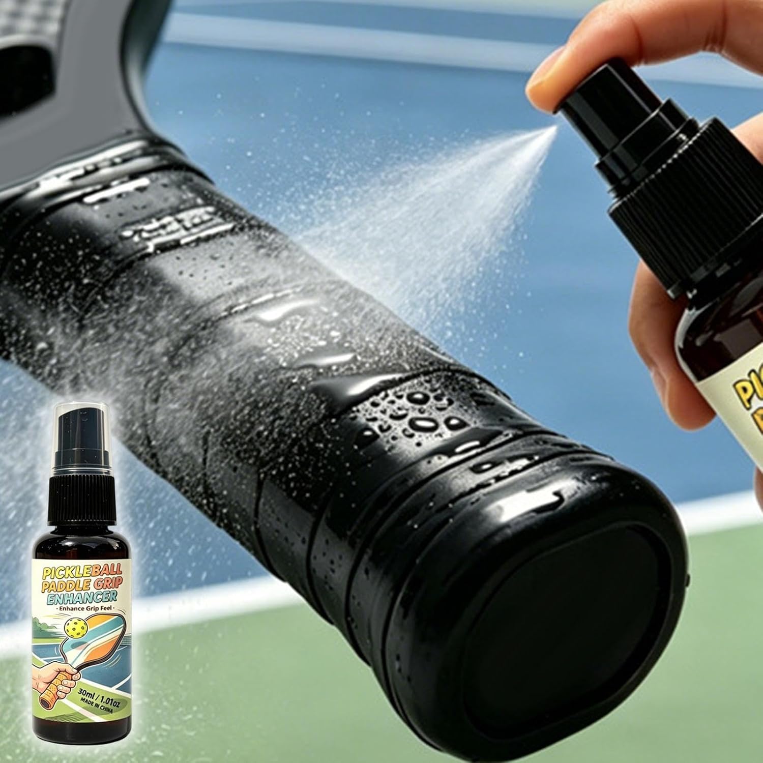 Bat Spray Grip Baseball 30ml Paddle Sticky Mist | Pickleball Paddle Grip Mist for Athletes Instructors Matches Tournament Competition Training Class Indoor Court Outdoor