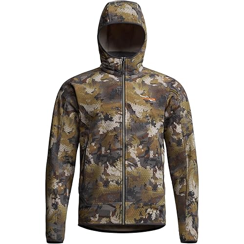 SITKA Alpha Fleece Hooded Waterproof Hunting Mens Jacket