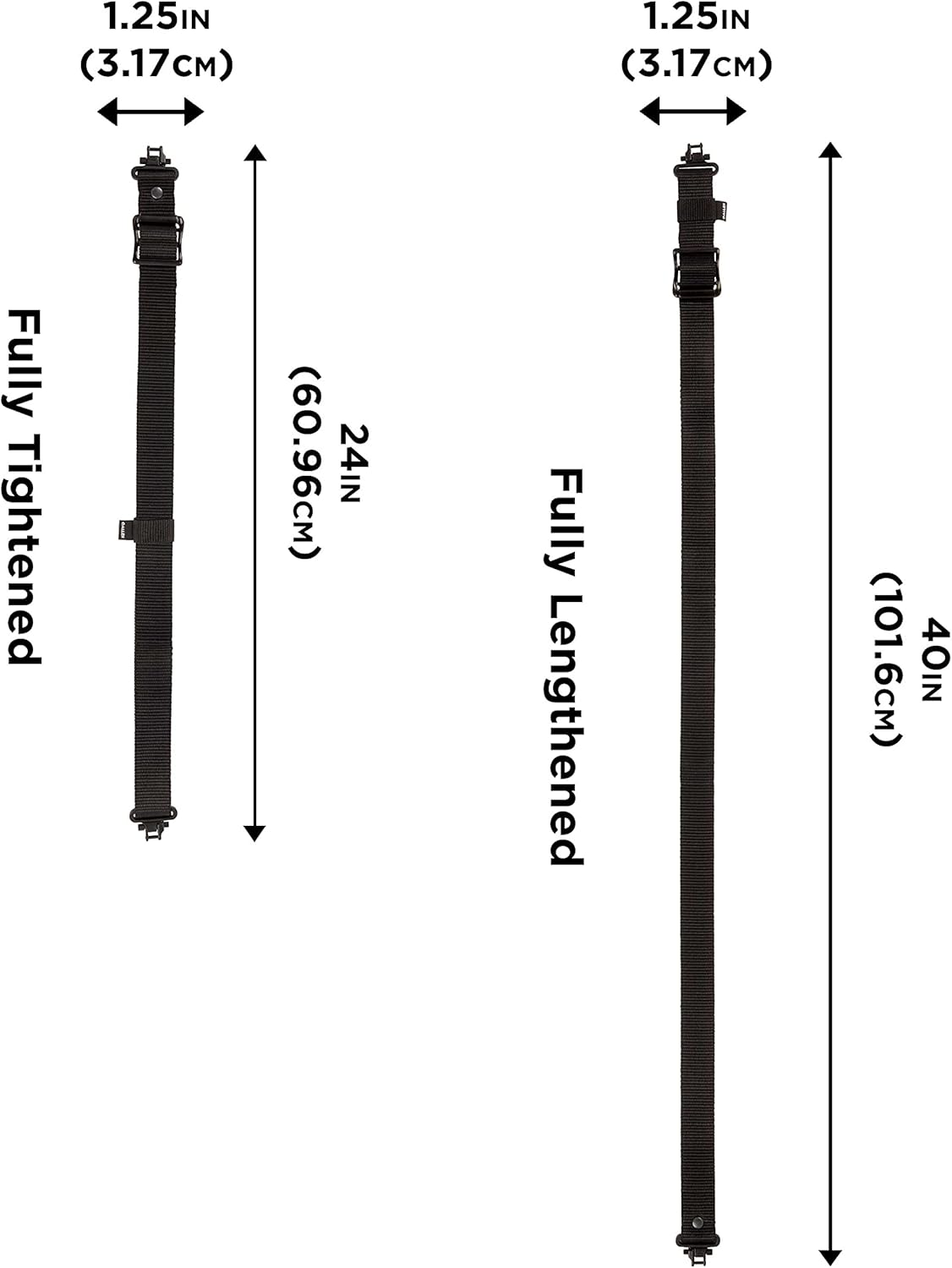 Allen Company Web Slide-N-Lock Gun Sling with Swivels, Black