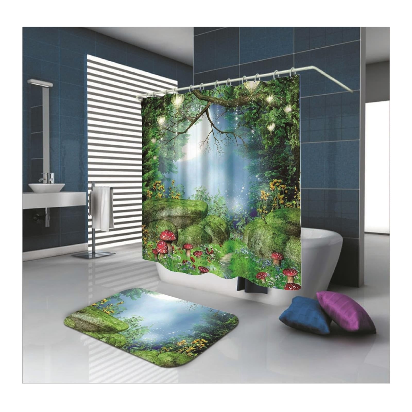 Rideau de douche lavable et imperméable pour éviter les moisissures dans la salle de bain