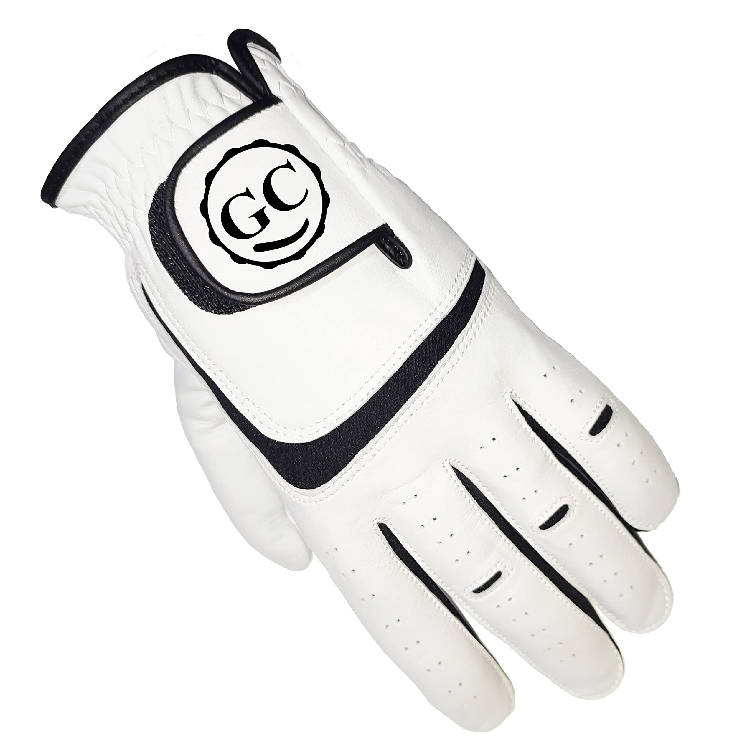 Custom Workshop Personalised Full Leather Golf Glove (Extra Large, Worn on R/H (For L/H Golfer))