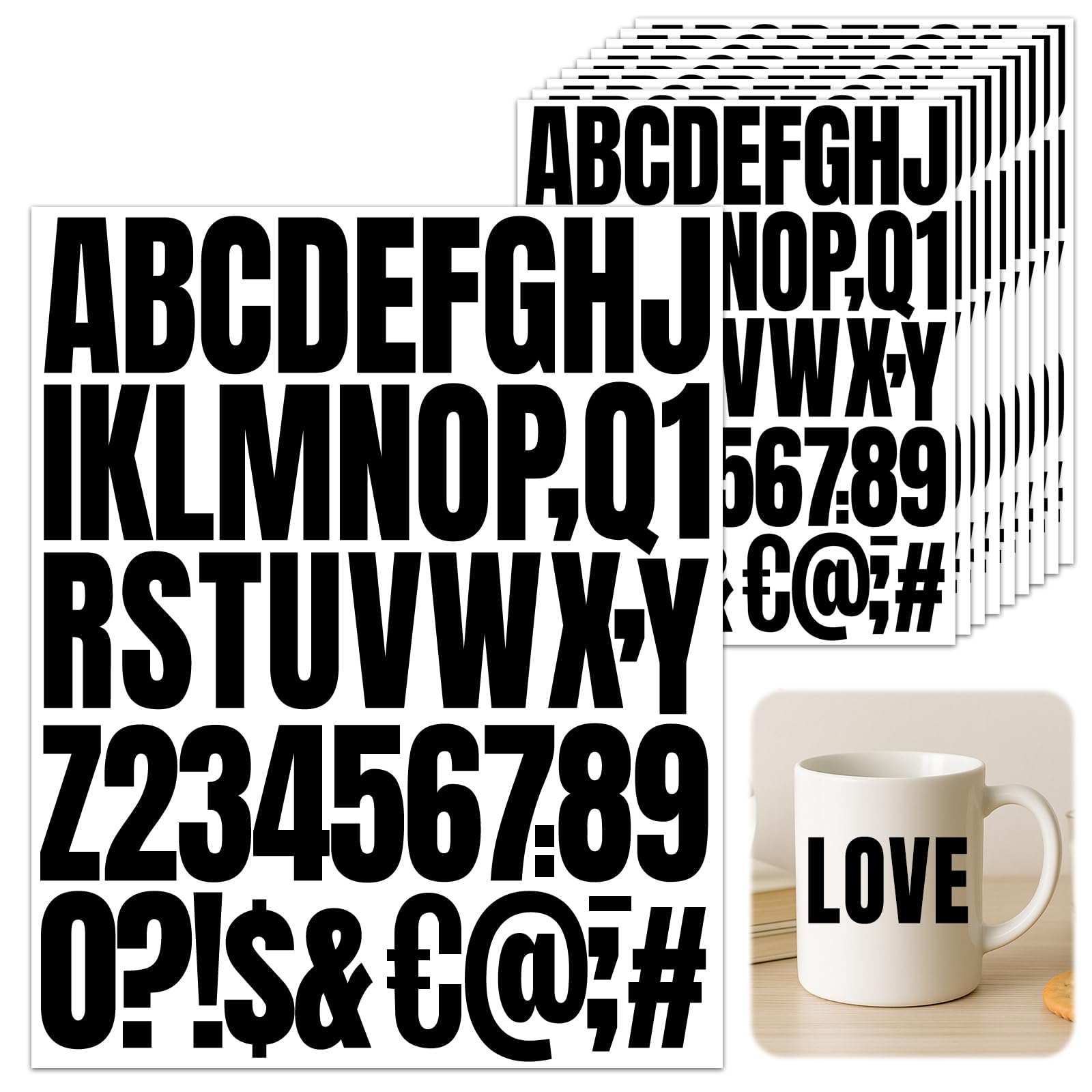 Hexizexi Number Stickers for Mailbox