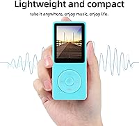 Vista 4 de El reproductor de MP3 es un reproductor de música portátil con una tarjeta micro sd de 32 GB, pantalla de 1.8 pulgadas, con altavoz, radio FM