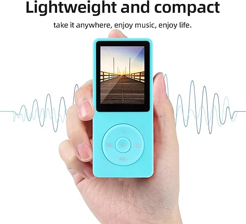 Miniatura 4 de El reproductor de MP3 es un reproductor de música portátil con una tarjeta micro sd de 32 GB, pantalla de 1.8 pulgadas, con altavoz, radio FM