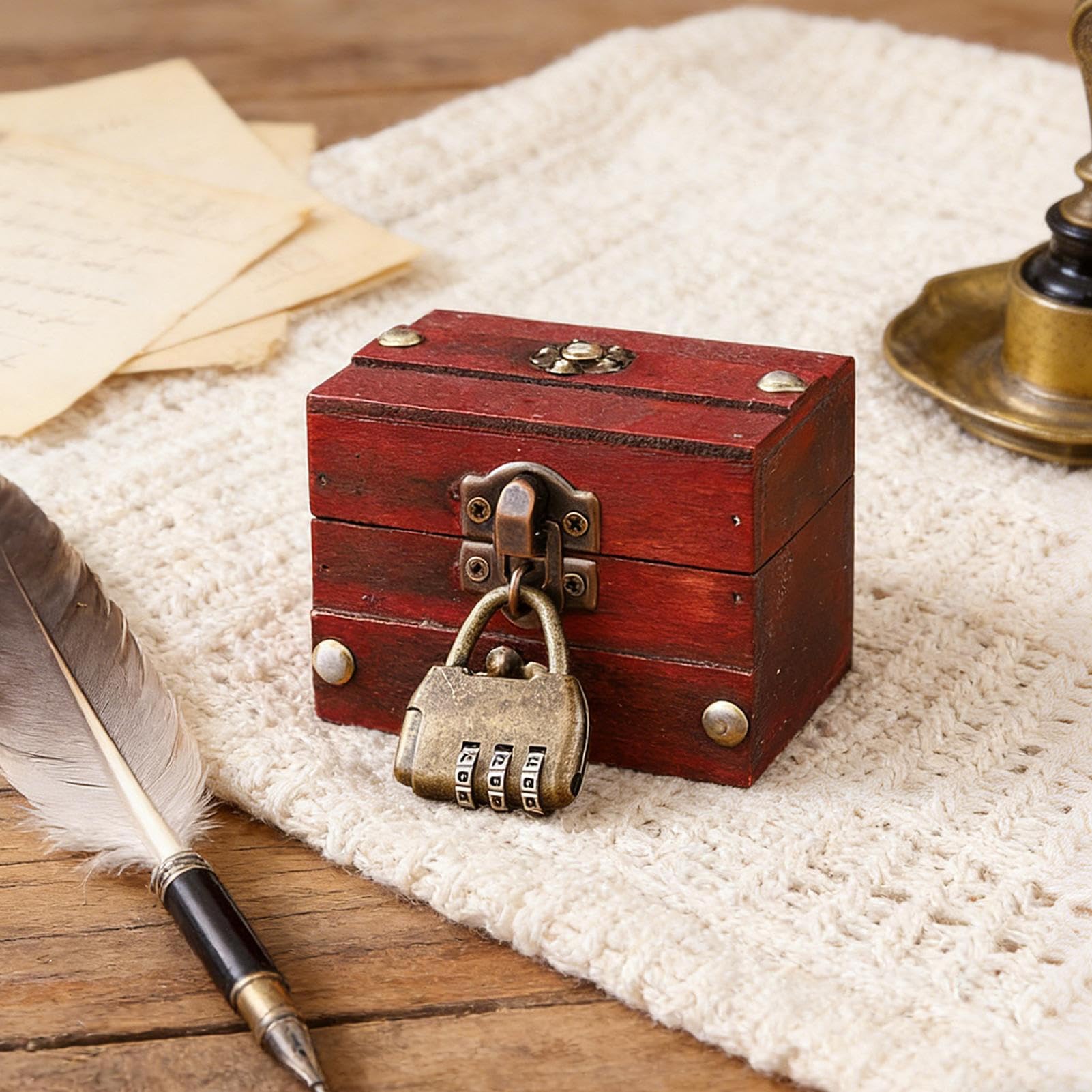 Vintage-Schmuckkästchen – dekorativer Erinnerungs-Organizer – Schmuckschatulle zur Aufbewahrung von Schmuck und kleinen Gegenständen