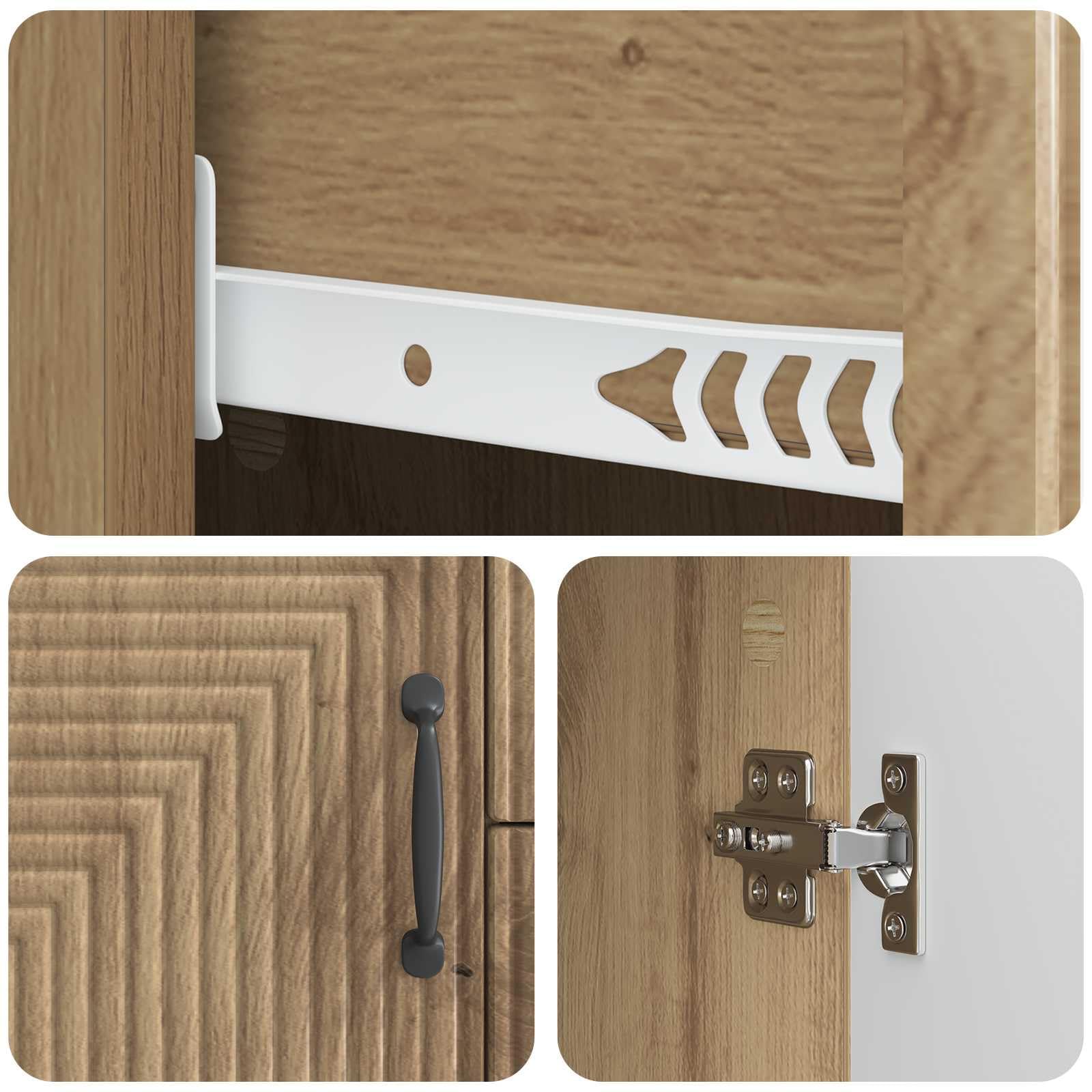 Credenza in rovere Artisan, 89 x 34,5 x 60 cm, comò in legno