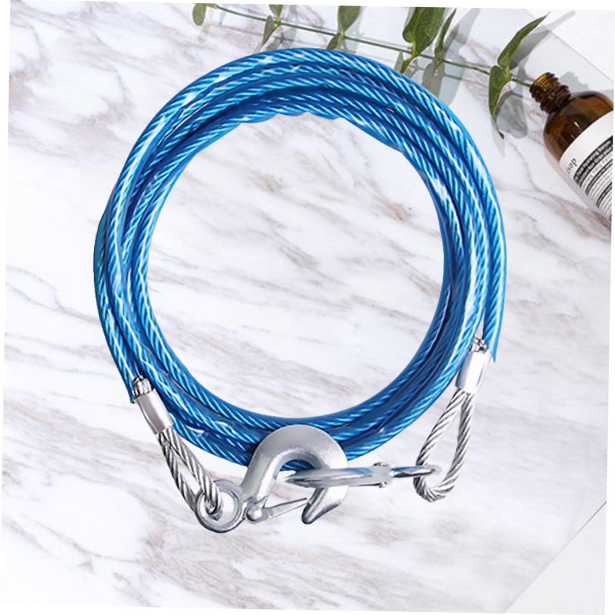 Mikinona 1pc Hauling Rope Car Winch Rope Steel Wire Eagle Beak Hook