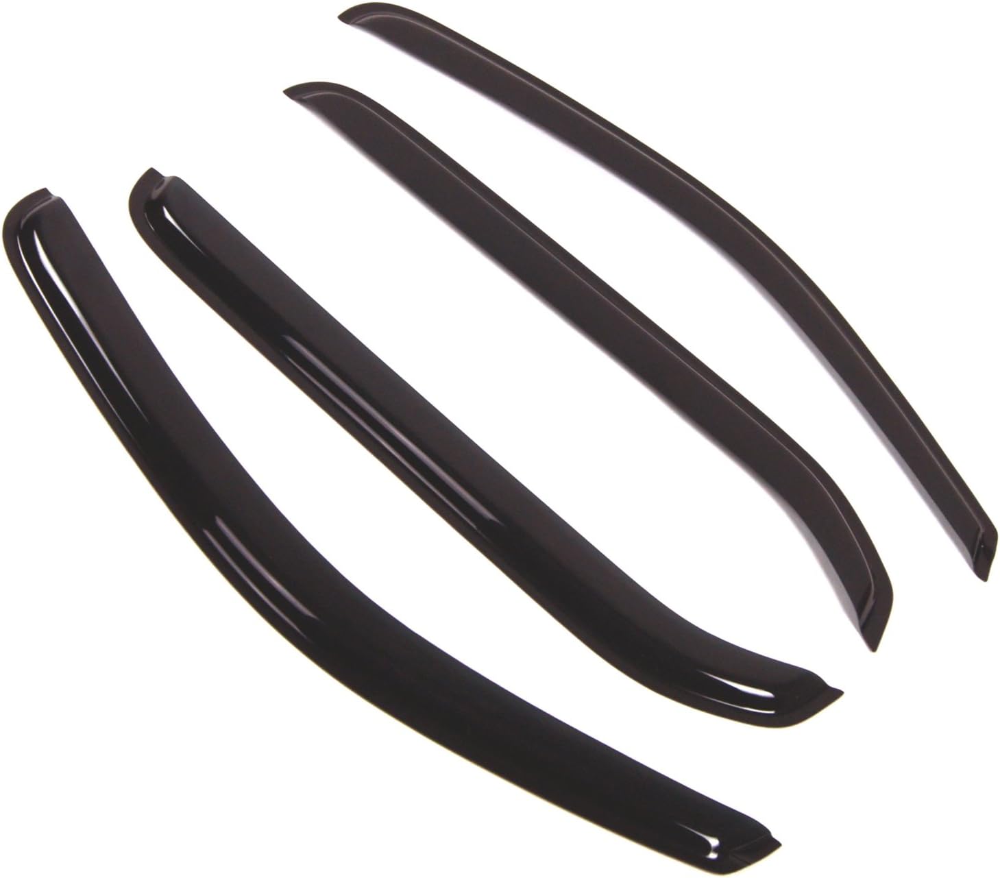 LONGKEES Window Visor Rain Guards Compatible with 2022 2023 2024 Maverick，4PCS Black
