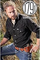 Vista 5 de 1791 GUNLEATHER Cinturón de pistola para hombre - Cinturón de cuero resistente de 14 oz para pistola EDC