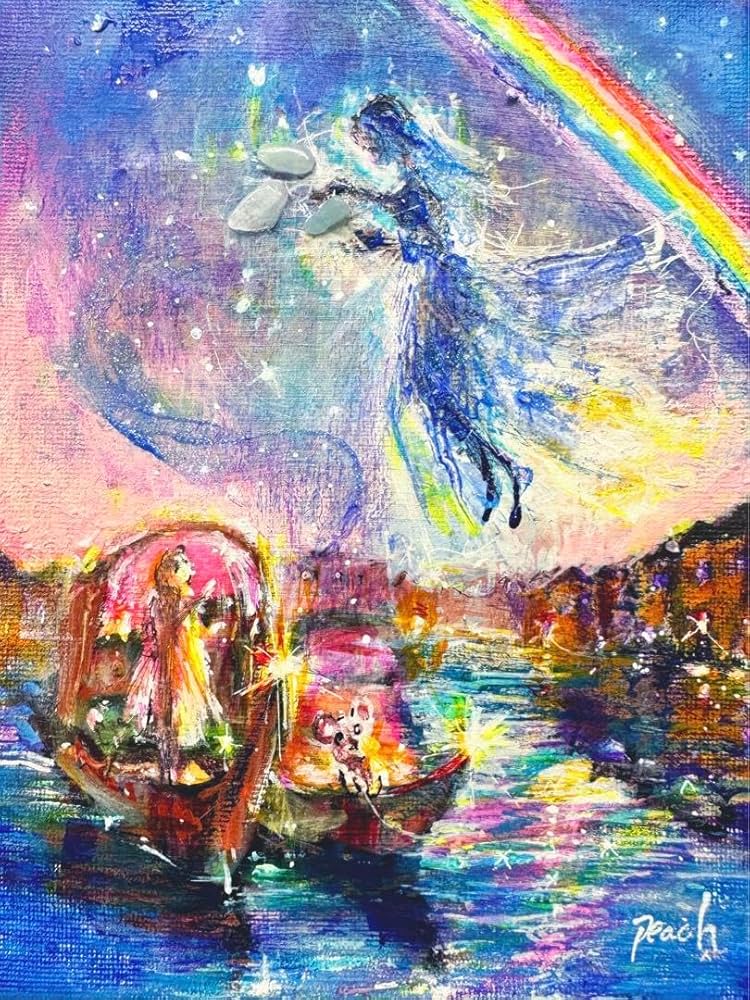 ○女神の宝石　　絵画原画+aquamarine ○女神の宝石絵画原画+aquamarine