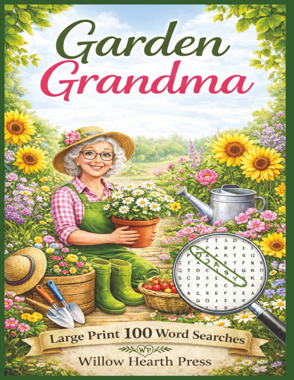 Garden Grandma: Large Print Word Search 100 Puzzles