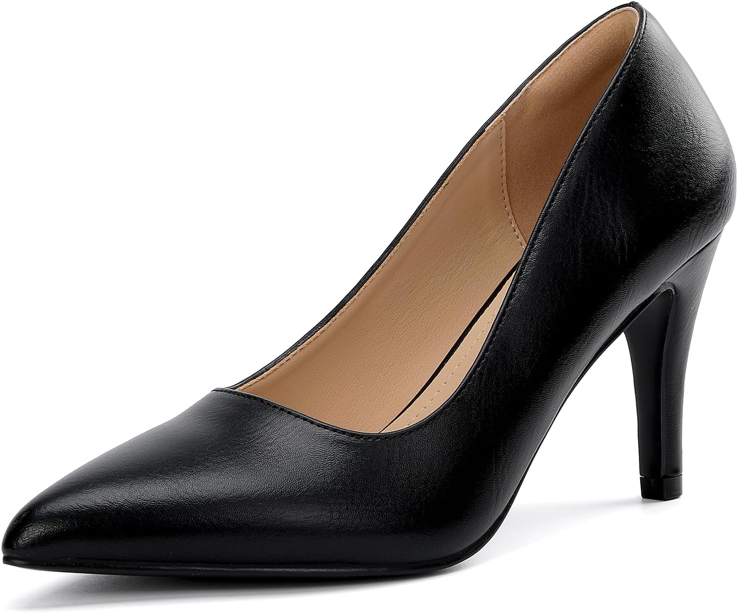 Women's Closed Toe Heels Dress Pointed Toe Pump Shoes