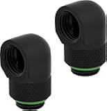 Corsair Hydro X Series 90° Rotary Adapter Twin Pack, Black, Model Number: CX-9055009-WW