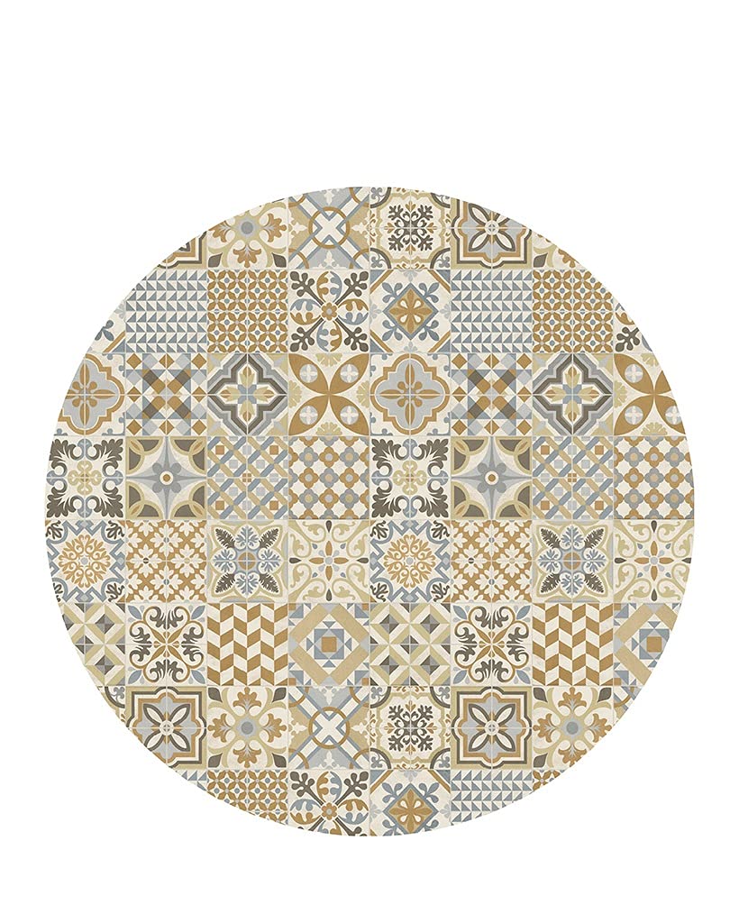 Tapis vinyle rond Toledo Color 04 Vilber Ø 155 cm de diamètre