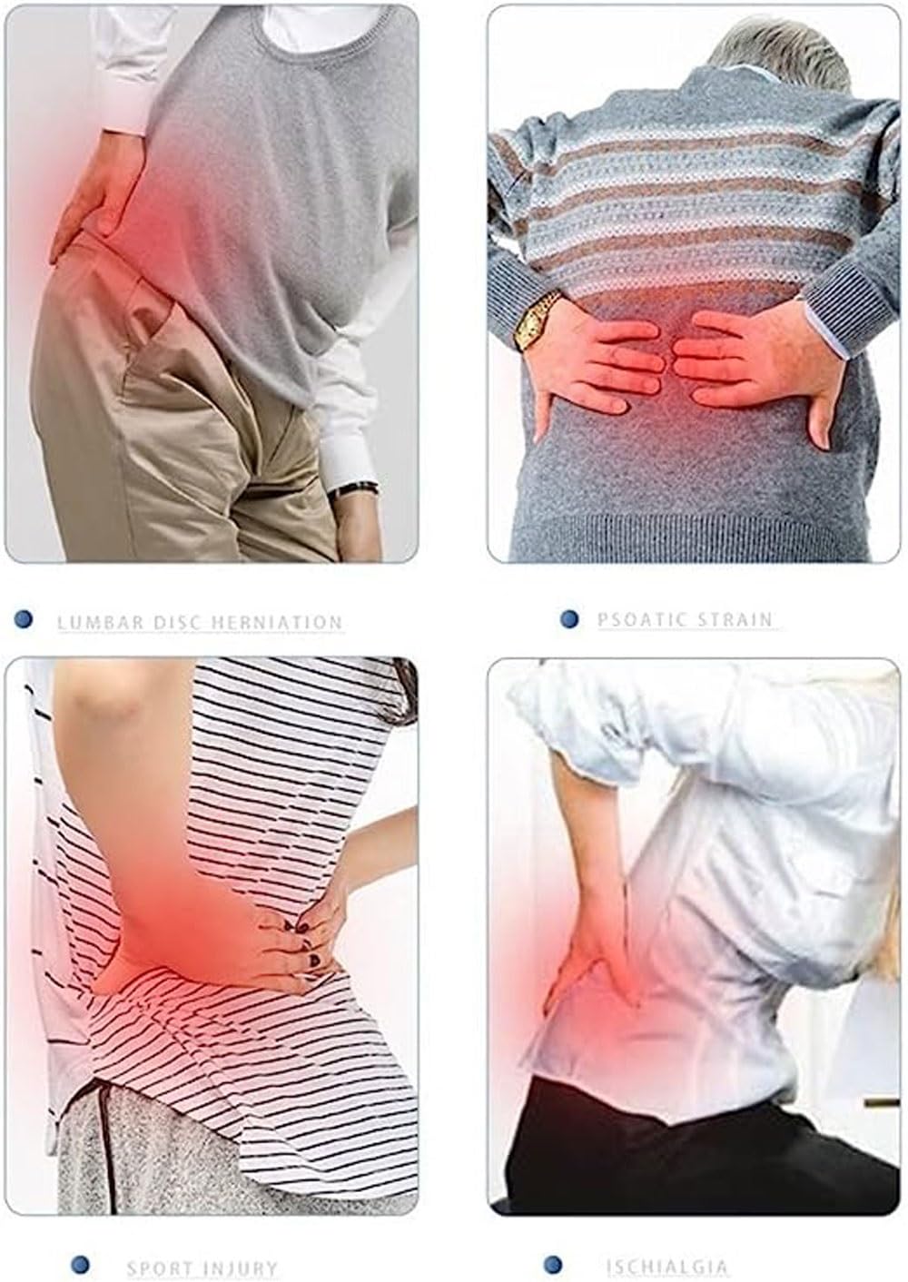 Nuova Cintura di Supporto per la Schiena per alleviare Il Dolore Lombare, Cintura di Supporto Lombare Leggera, Traspirante ed Elastica per Palestra e Lavoro da Donna e Uomo.