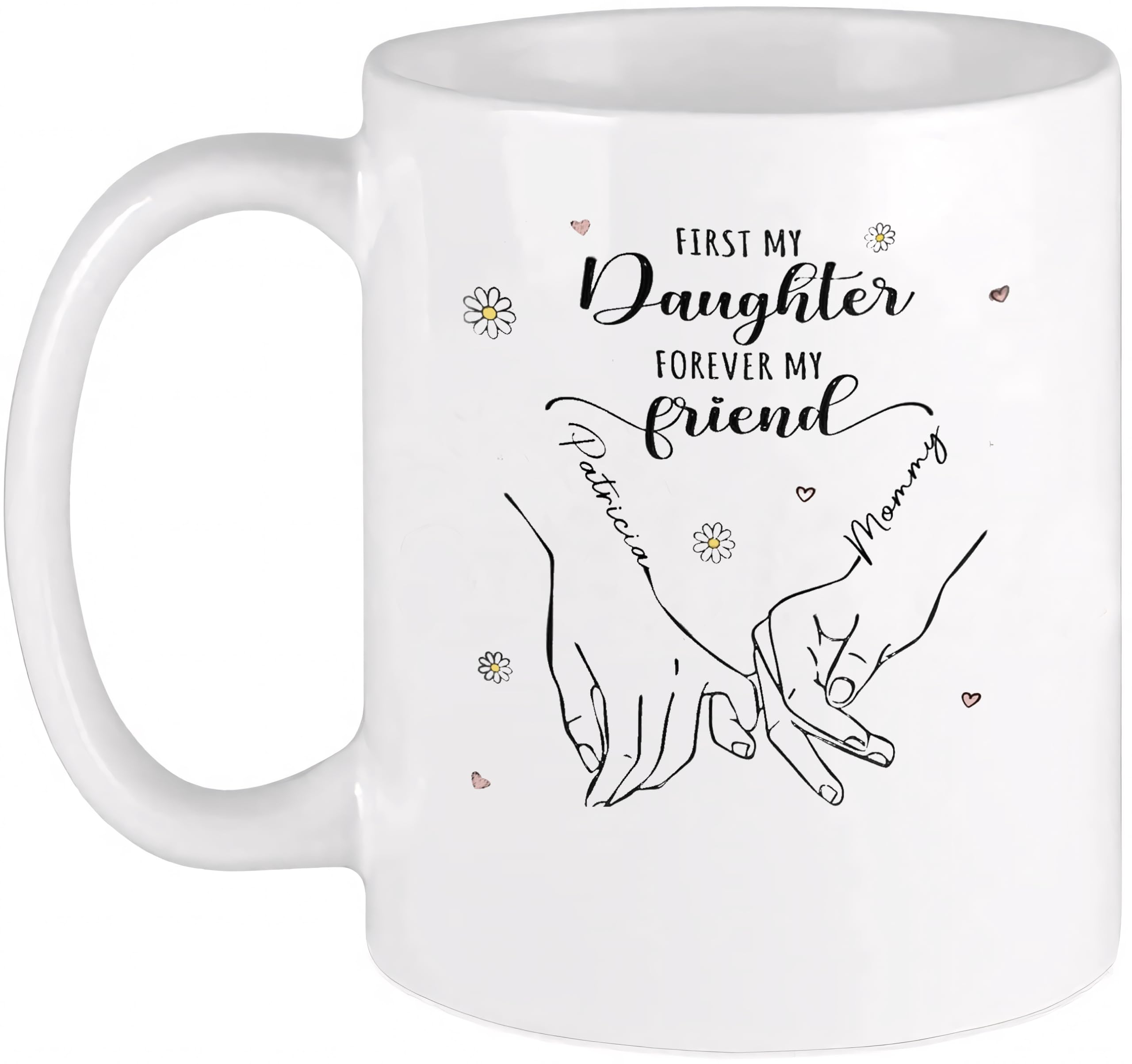 Bioprocess Motherly Love Friendship Mug A Mug that Toasts the Unbreakable Bond Between Mom and Child First My Mother Forever My Friend Personalized Mom Coffee Mug