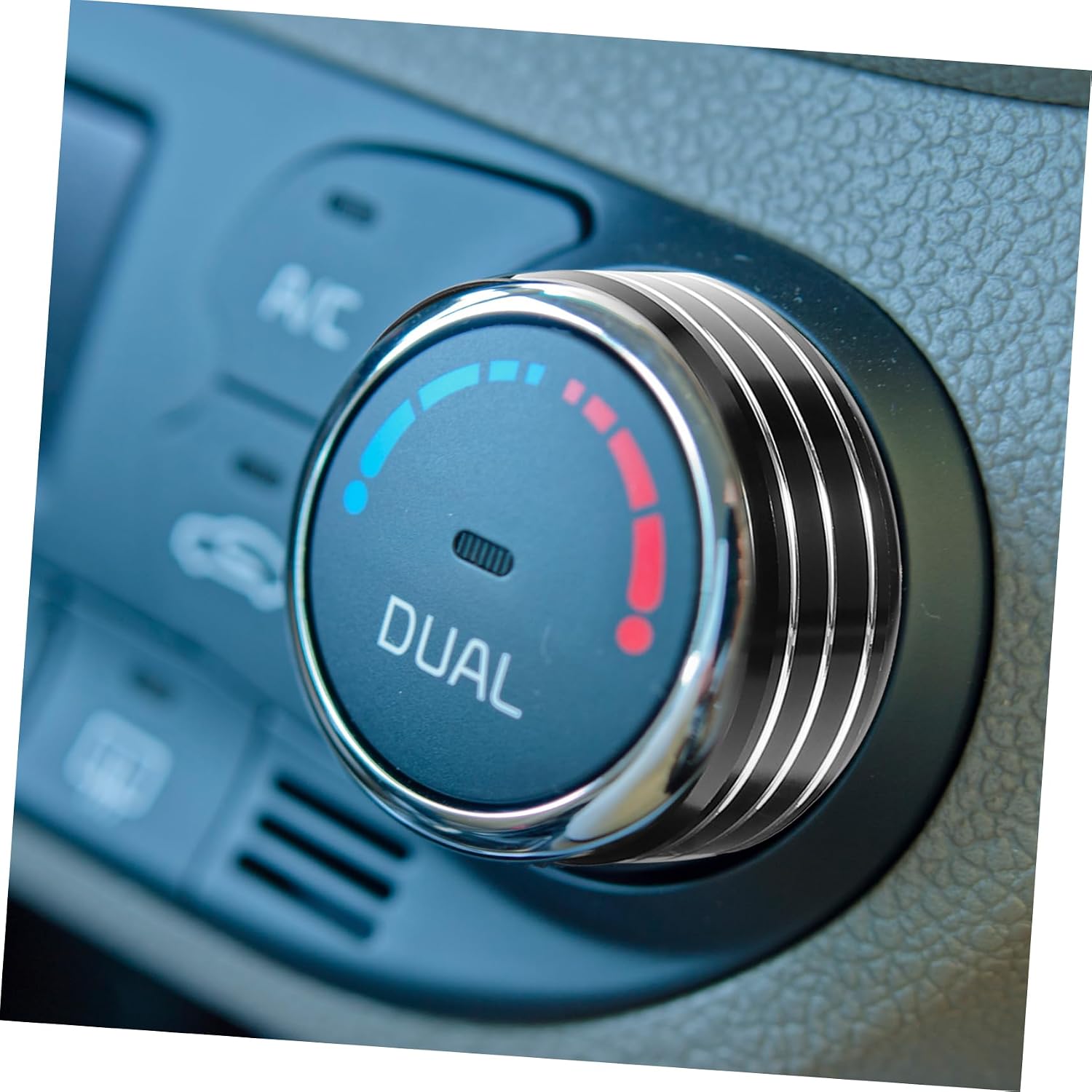 3pcs Air Conditioner Knob Trim for Stylish Interior Decoration Easy to Install Vehicle Elegance