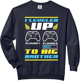 I Leveled Up To Big Brother - Cool Gaming Brother Comfort Colors Adult Sweatshirt