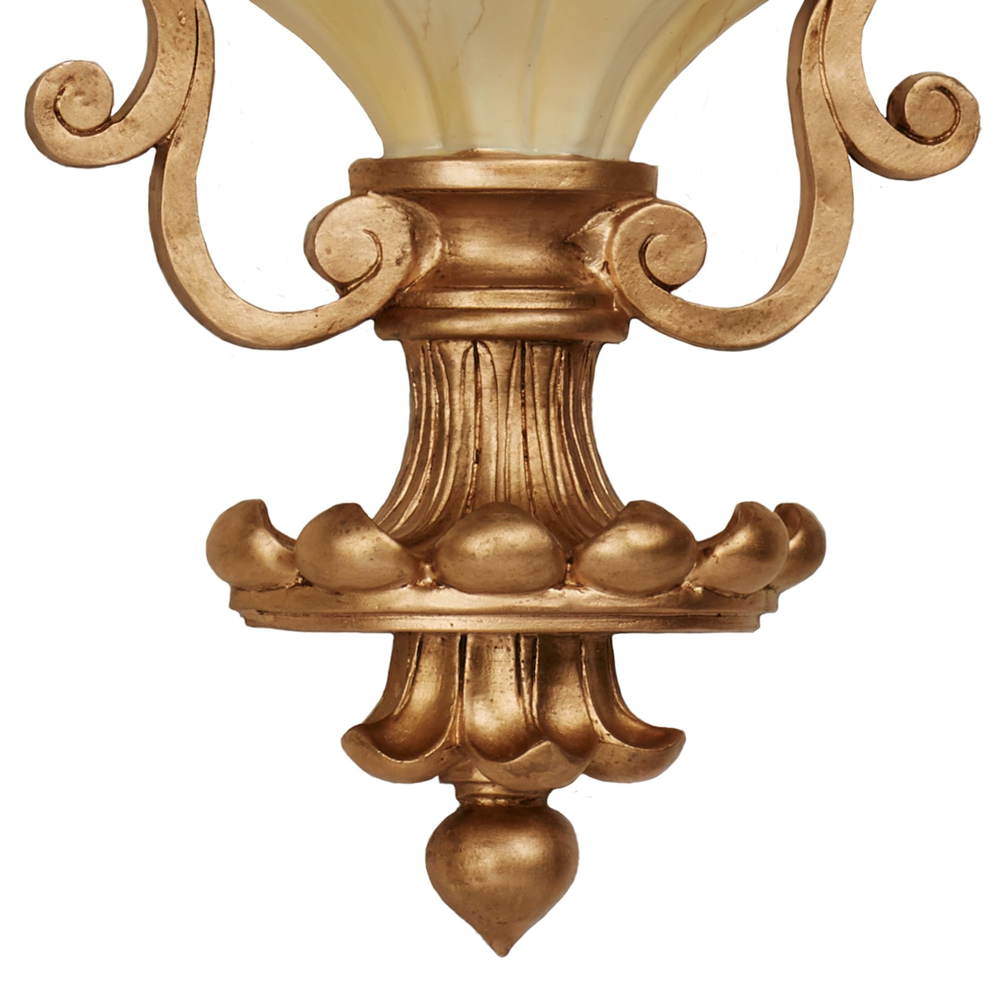 Touch of Class Chalmette Wall Shelf - Gold/Ivory - Victorian Style - Decorative Wall Shelves for Bedroom, Living Room, Kitchen, Hallway, Entryway