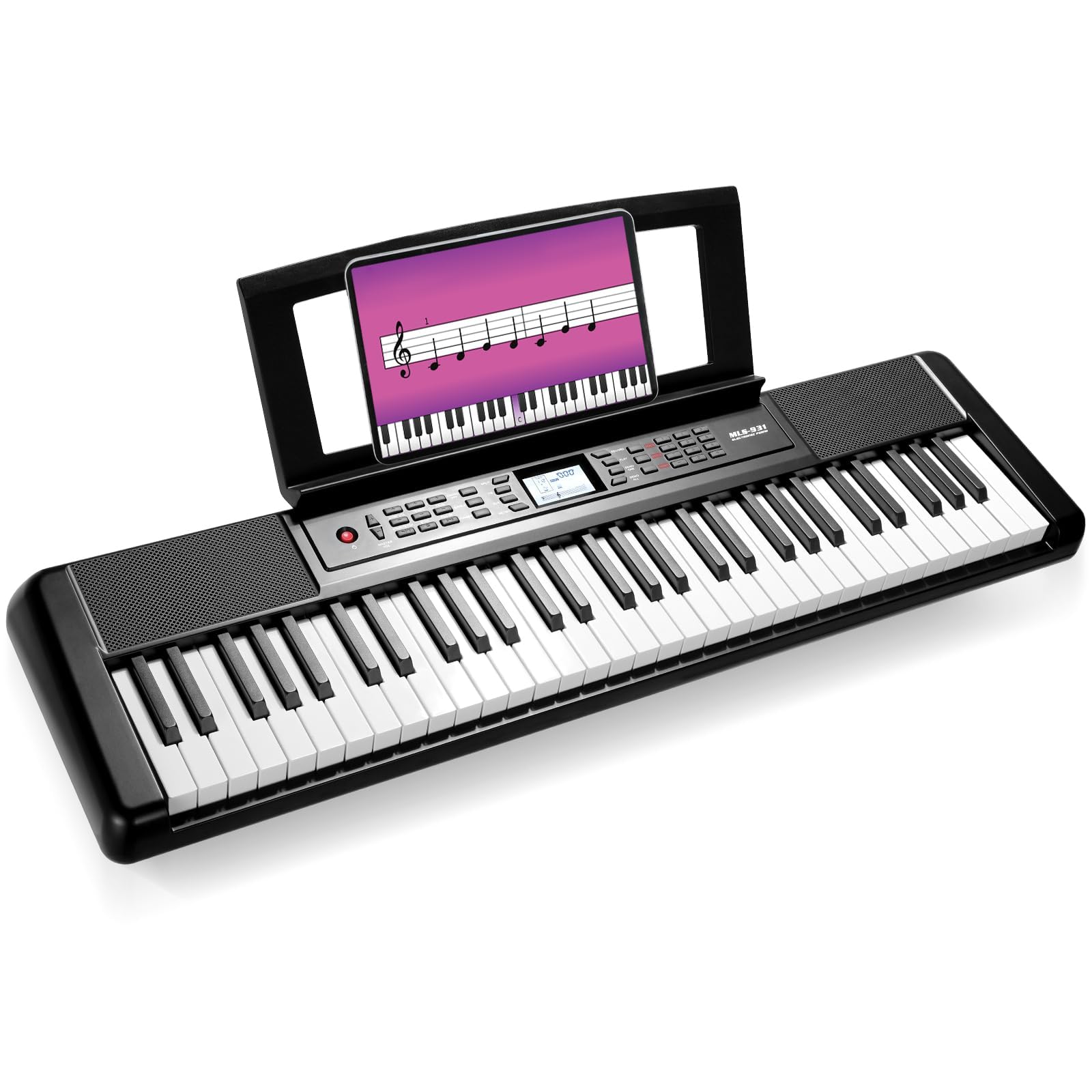 Pianoforte Elettrico 61 Tasti Illuminati - Per Bambini, Con Microfono, Supporto E 200 Ritmi - Foto 10