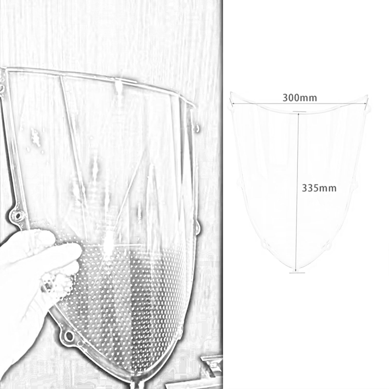 Amazon | オートバイのフロントガラス For ZX-10R 2004 2005 用