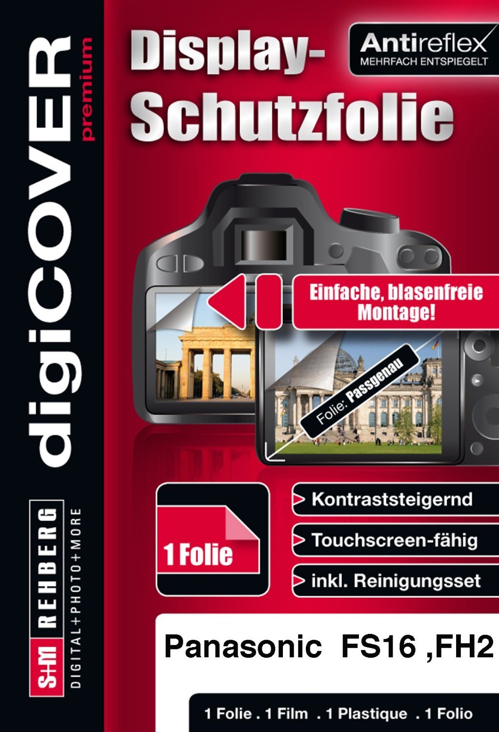 digiCOVERPremium Screen Protection Film for Panasonic DMC-FS16 / FH2