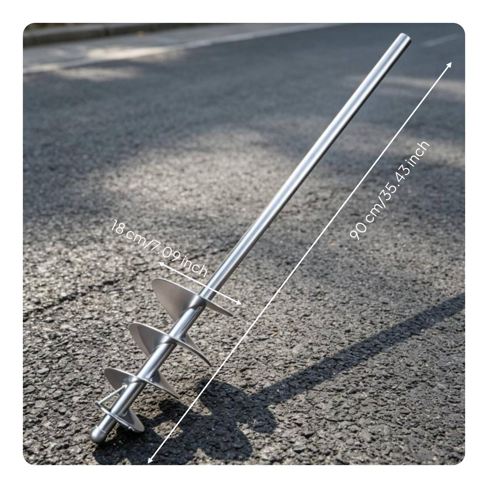 Varilla Mezcladora Hélice de Mortero Paleta para Pintura Accesorio de Taladro Acero E Hierro con Espiral Resistente para Mezcla Eficaz y Uniforme, Snail Water Drill
