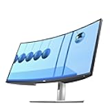 Dell U3421WE UltraSharp Curved Monitor, 34.14 Inch Ultrawide Monitor WQHD (3440 x 1440p at 60Hz), in-Plane Switching Technology, 100mmx100mm VESA Mounting Support, Platinum Silver