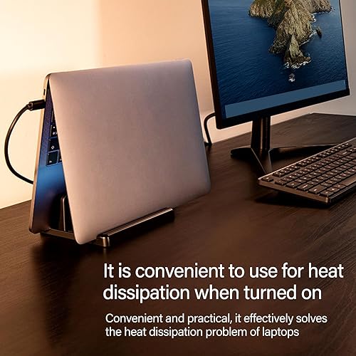 Miniatura 8 de Vertical Laptop Stand Desk Holder Docking Station for Tablets Phone Vertical Saving Dock Cooling Laptop